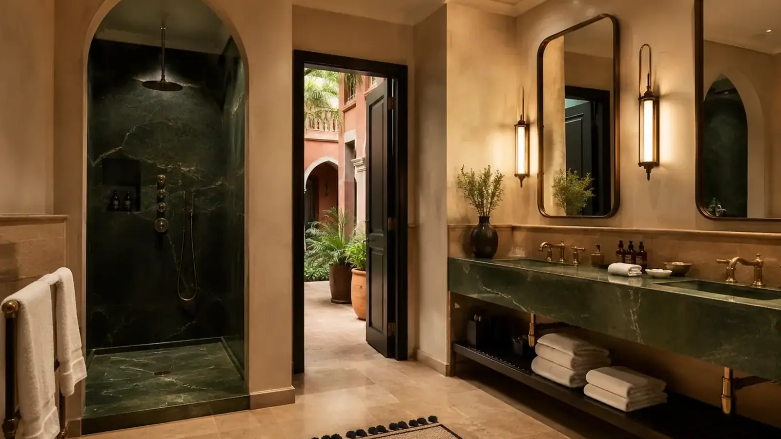 Détail d’un intérieur haut de gamme à Marrakech