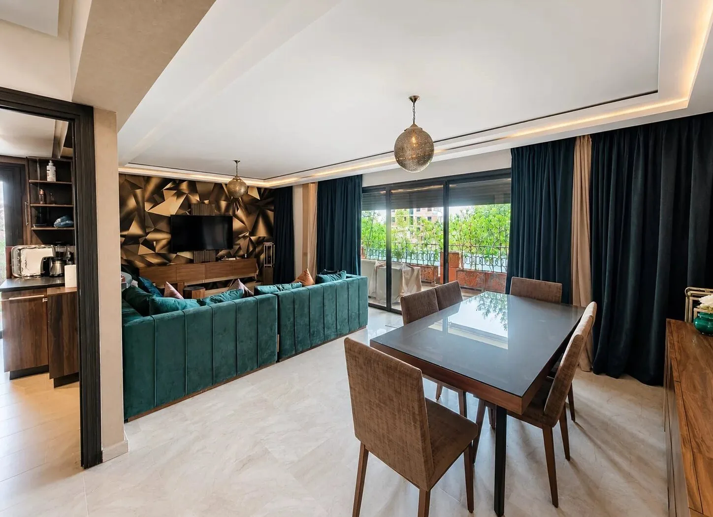 Appartement moderne 2 chambres avec terrasse – Hivernage