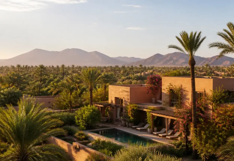 Palmeraie, quartier de Marrakech
