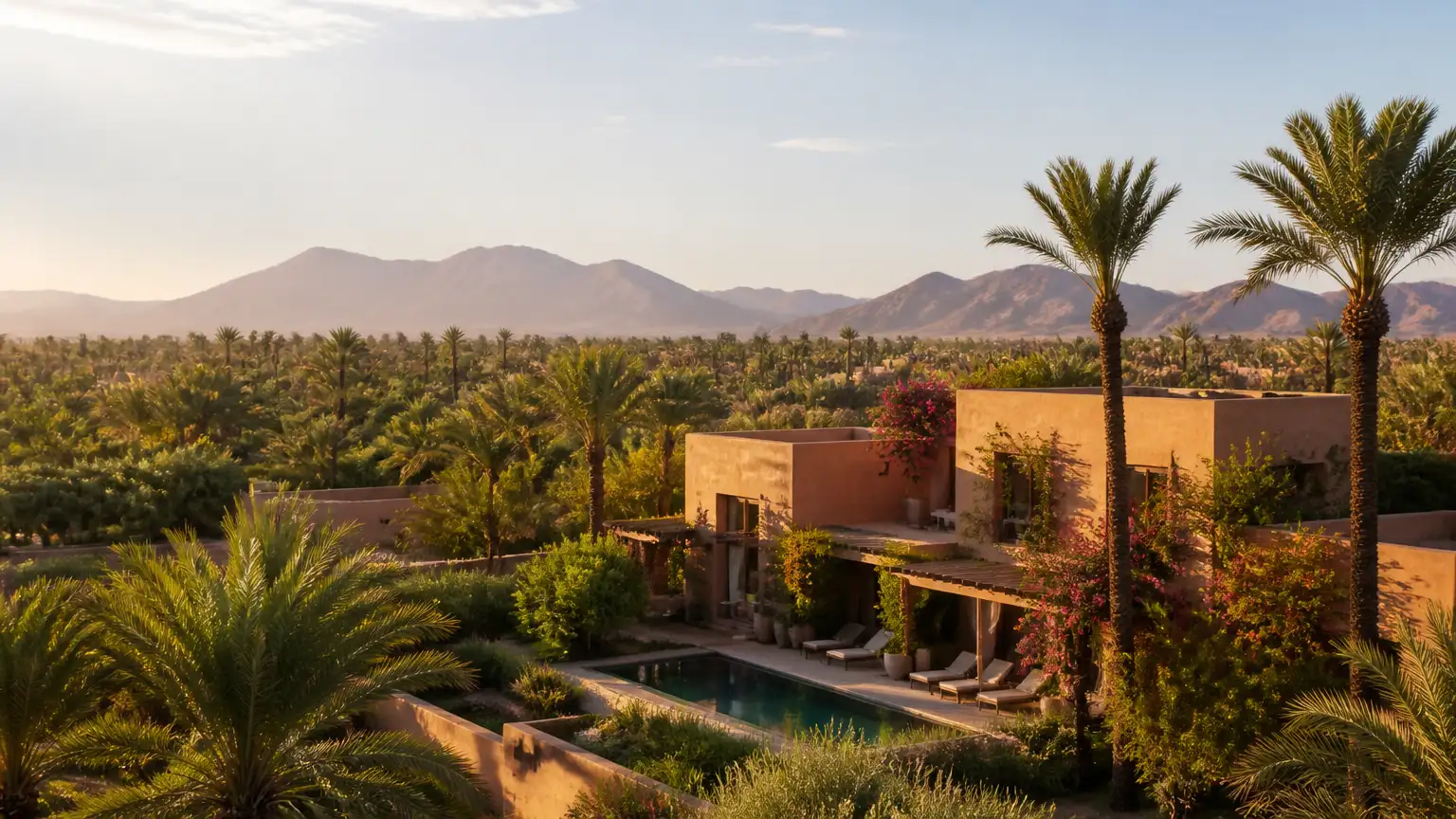 Palmeraie, quartier de Marrakech