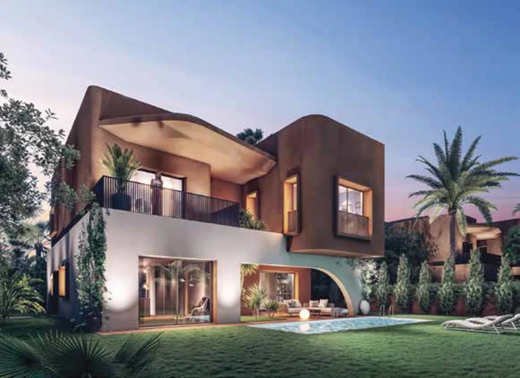Large, new 4-bedroom villa with a swimming pool in a private estate in Marrakech