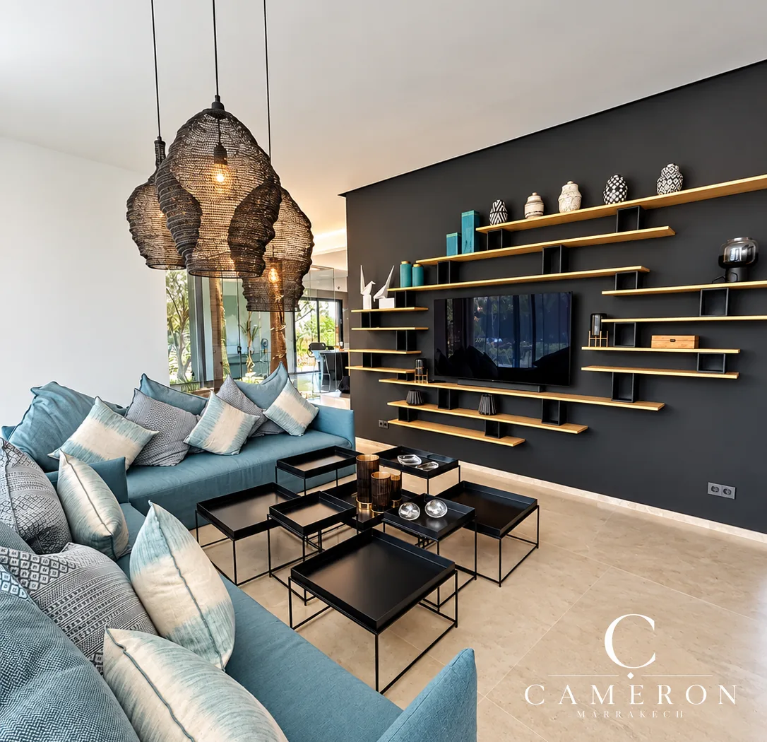 An exceptional villa set on 2,500 m² – Route de l’Ourika, Marrakech.