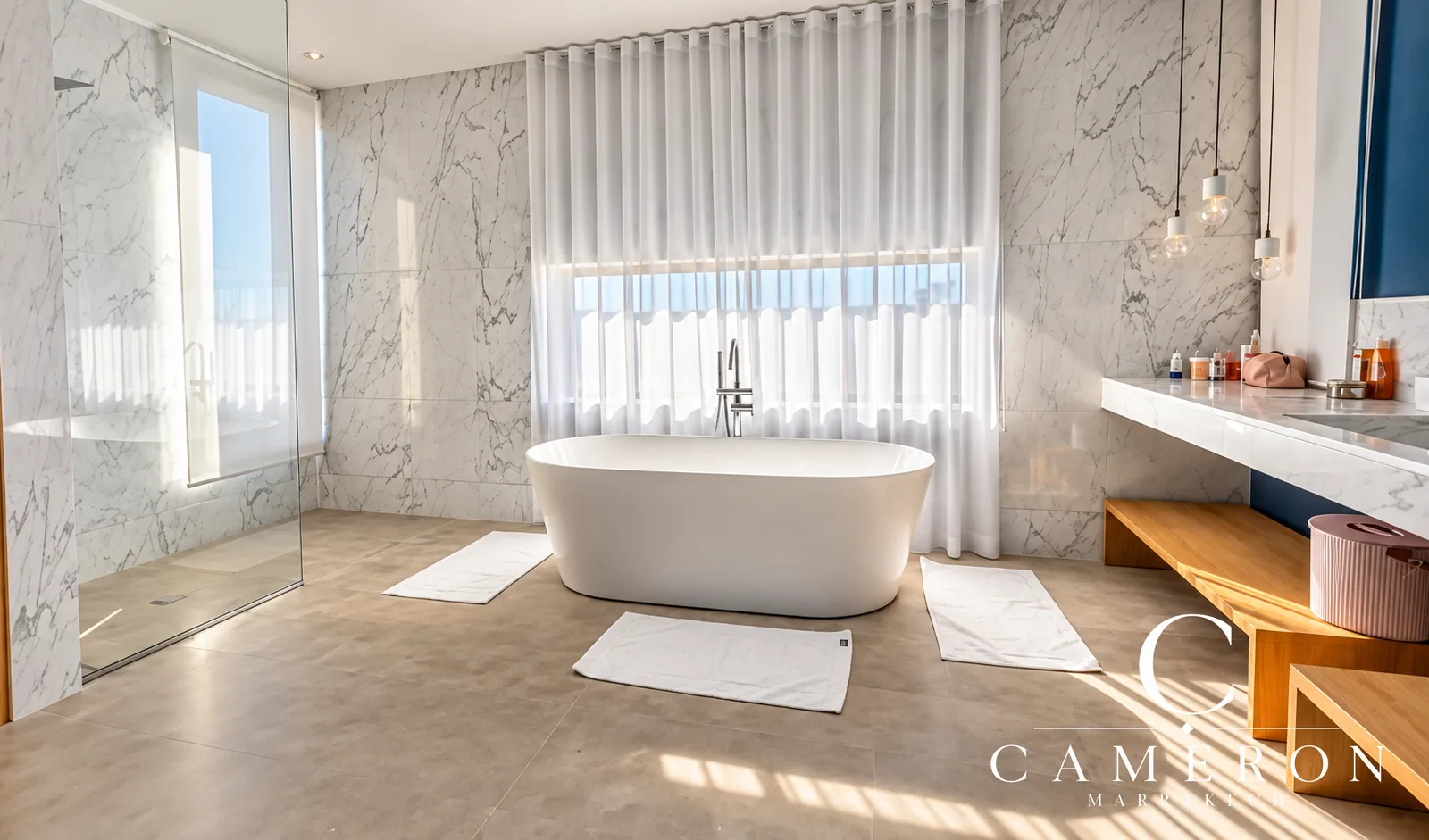An exceptional villa set on 2,500 m² – Route de l’Ourika, Marrakech.