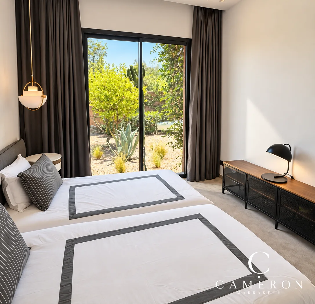 An exceptional villa set on 2,500 m² – Route de l’Ourika, Marrakech.