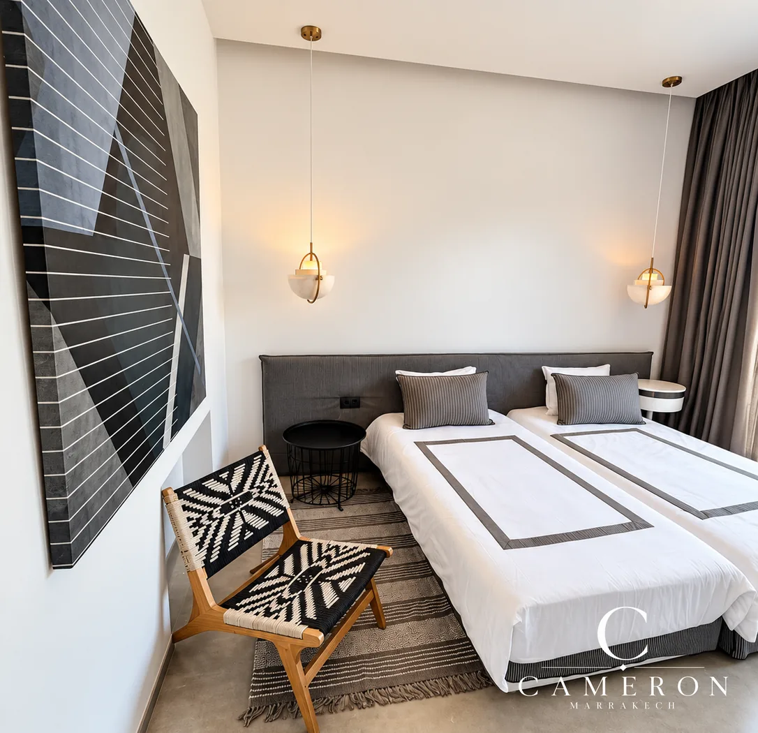 An exceptional villa set on 2,500 m² – Route de l’Ourika, Marrakech.