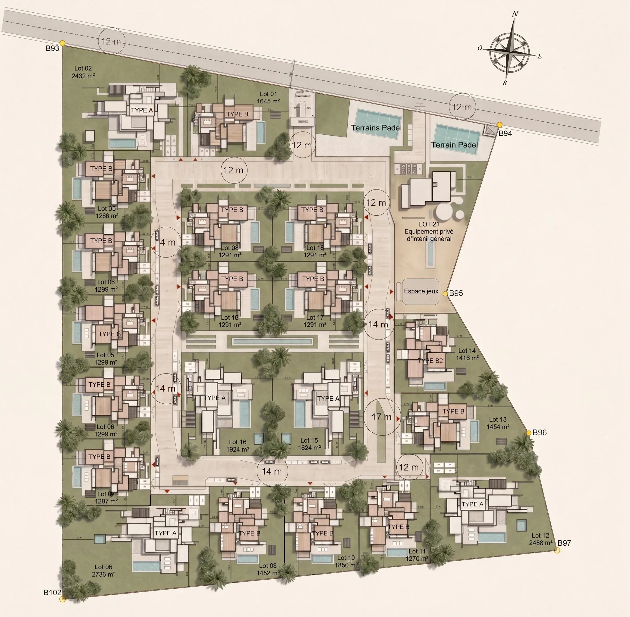 Programme neuf – Villas contemporaines sur la Route de Tahannaout à Marrakech