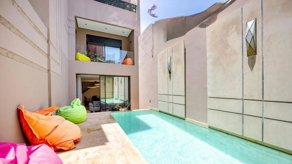 Duplex moderne 2 chambres avec piscine privée à vendre – Victor Hugo, Marrakech – 165 m