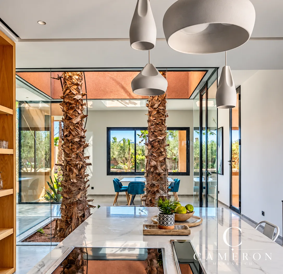 An exceptional villa set on 2,500 m² – Route de l’Ourika, Marrakech.