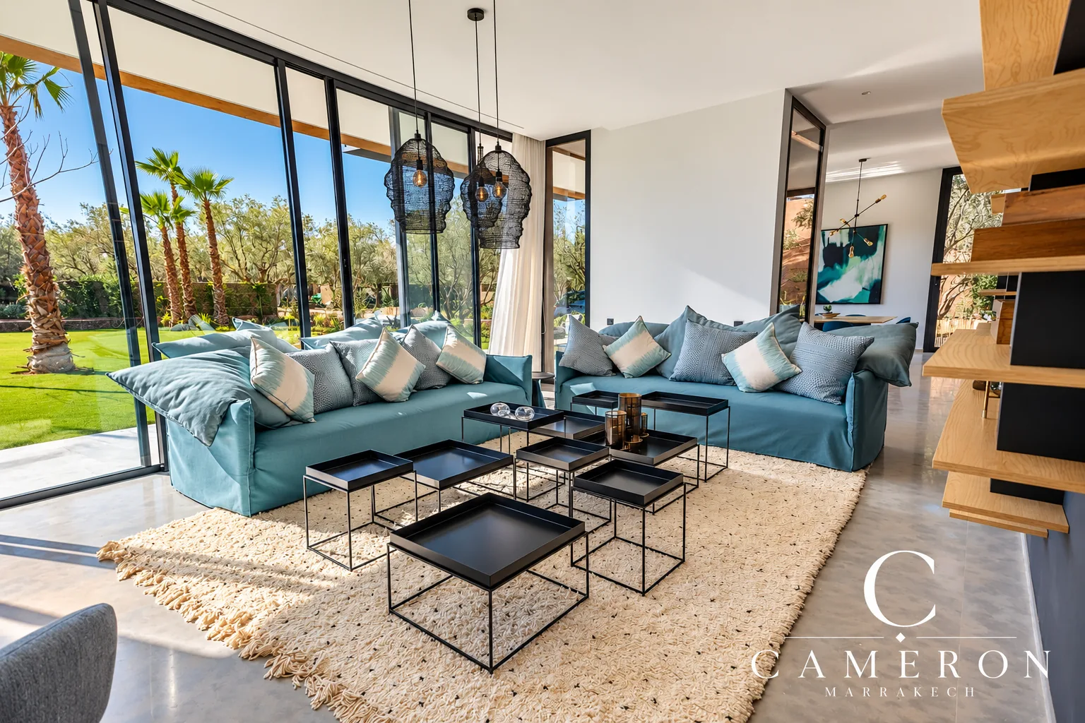 An exceptional villa set on 2,500 m² – Route de l’Ourika, Marrakech.