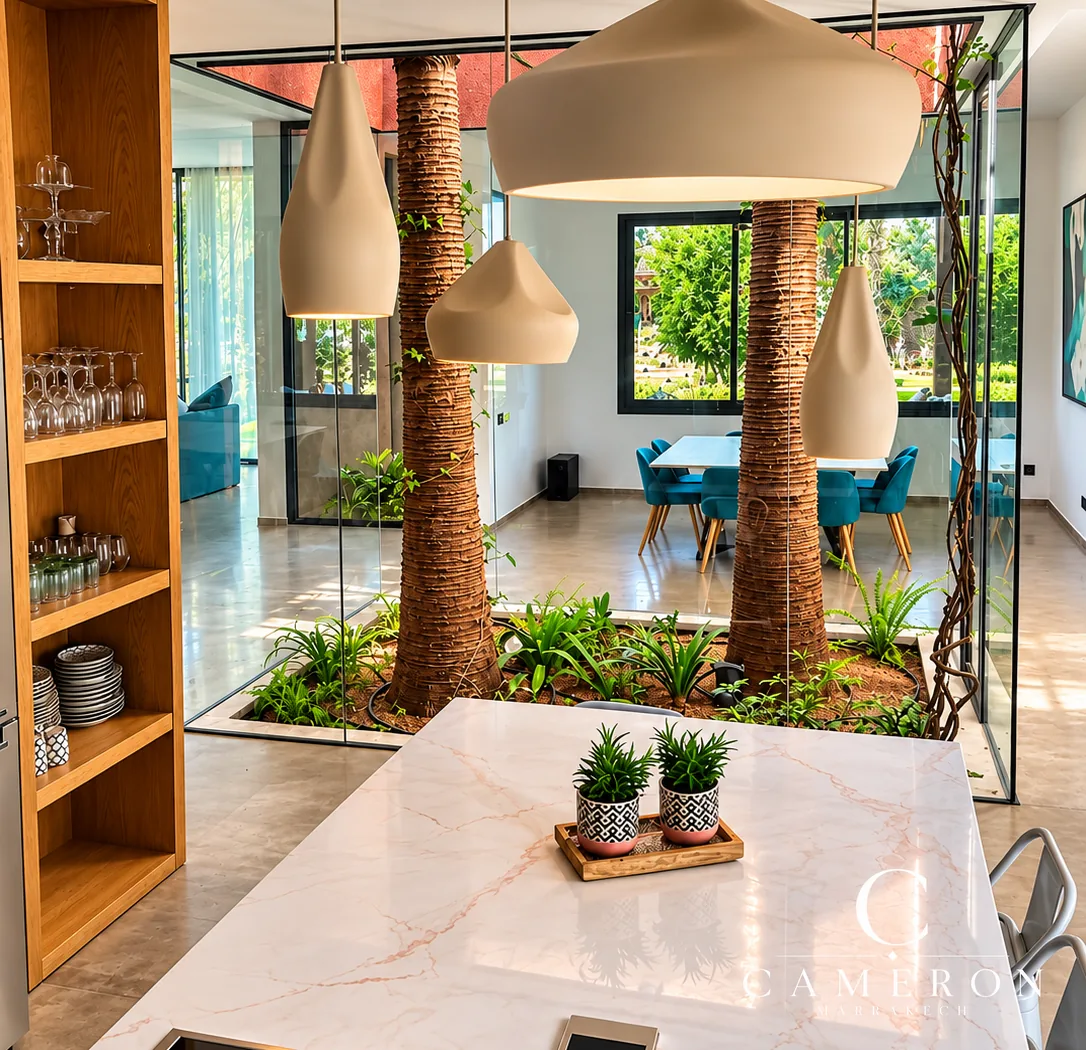 An exceptional villa set on 2,500 m² – Route de l’Ourika, Marrakech.