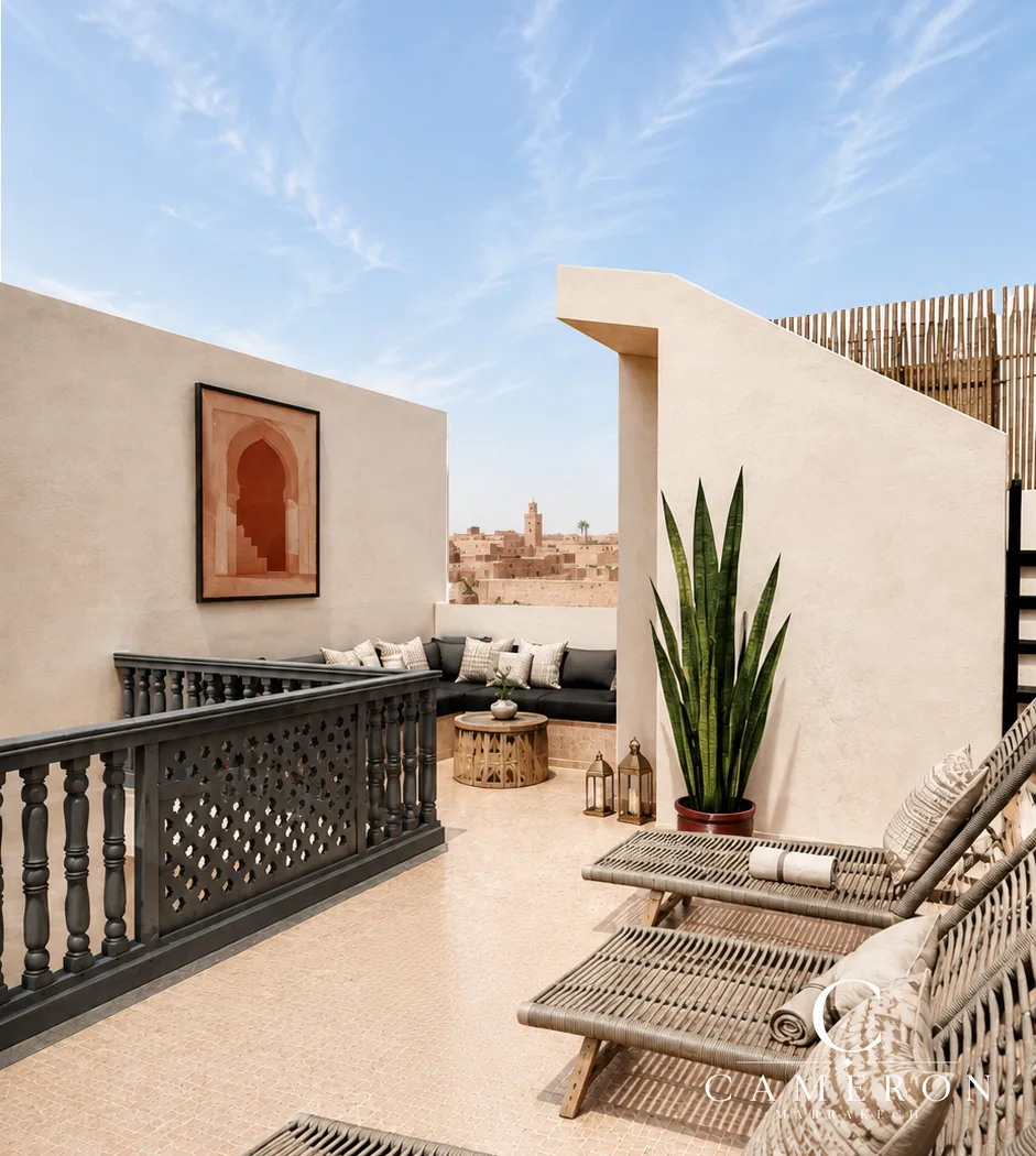 Renovated 4-bedroom riad with car access – Riad Laarousse, Marrakech