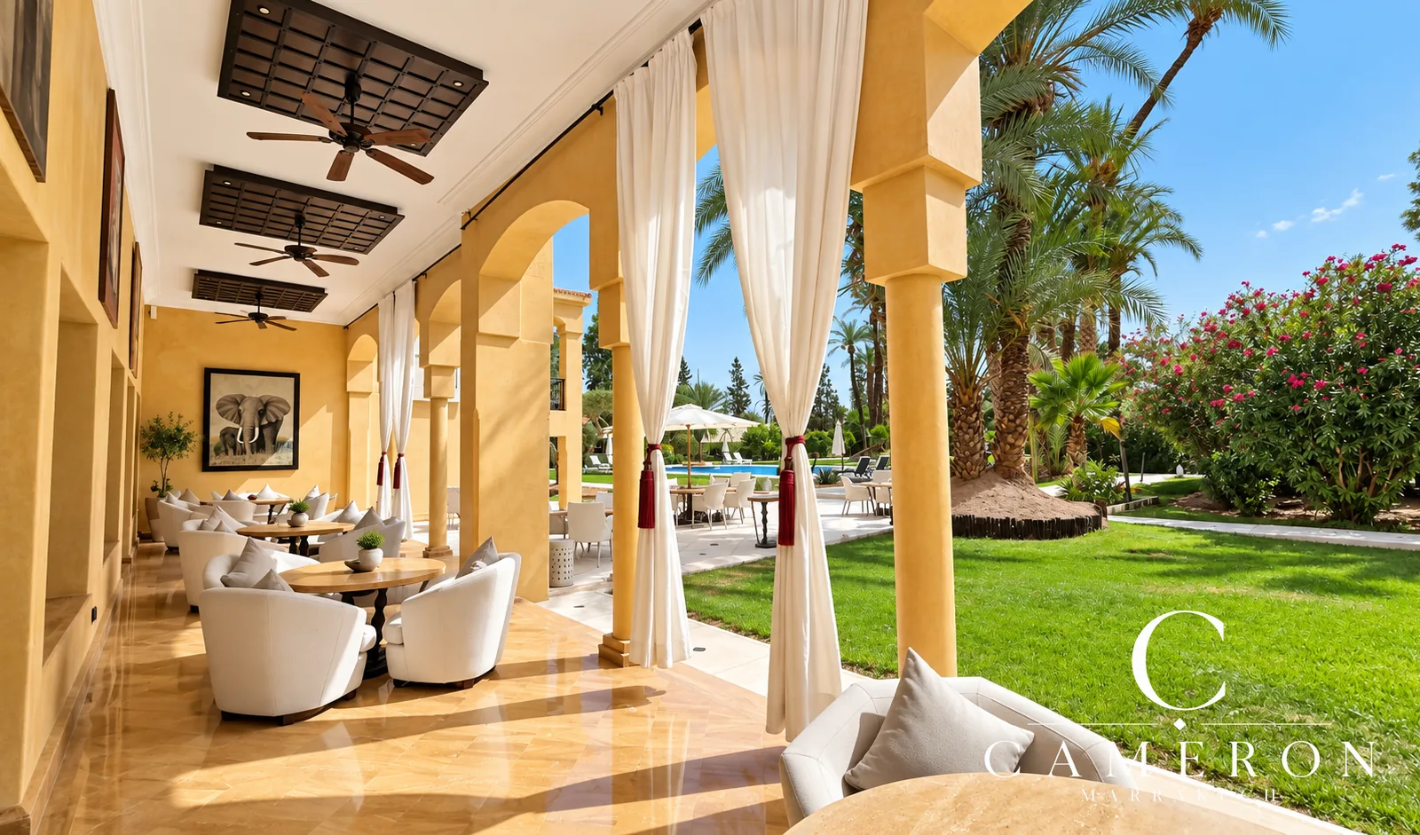 Historic, licensed palace – Palmeraie’s ‘Golden Triangle’, Marrakech