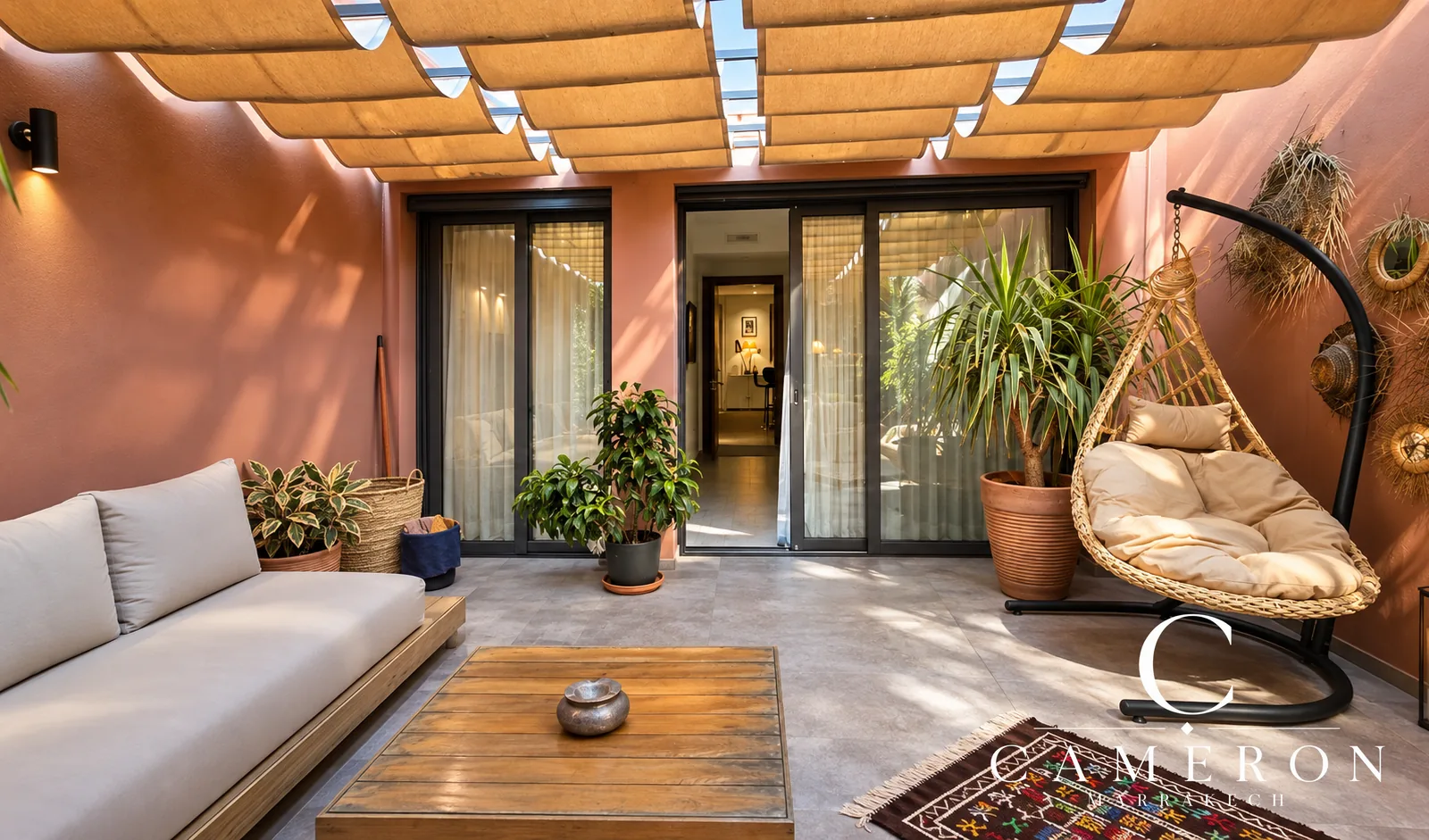 2-bedroom flat with terrace – Guéliz, right in the centre of Marrakech