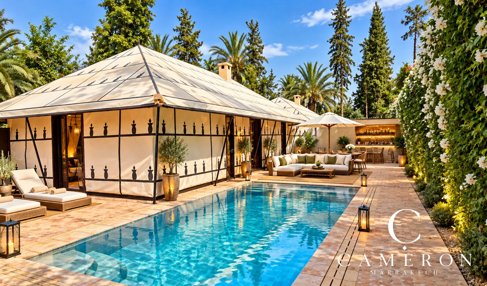 Historic, licensed palace – Palmeraie’s ‘Golden Triangle’, Marrakech