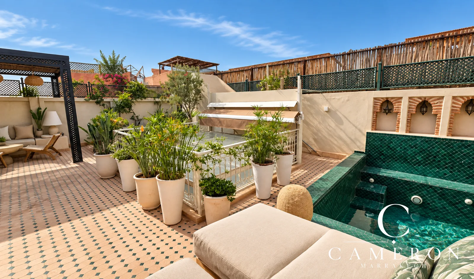3-bedroom riad with terrace and pool – Kasbah Marrakech