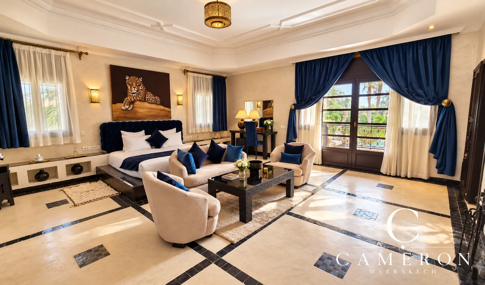 Historic, licensed palace – Palmeraie’s ‘Golden Triangle’, Marrakech