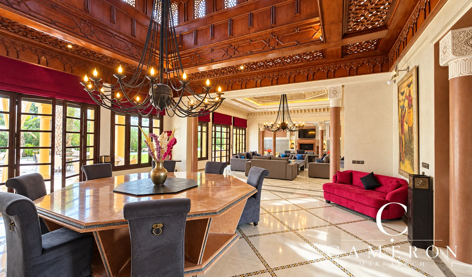 Historic, licensed palace – Palmeraie’s ‘Golden Triangle’, Marrakech