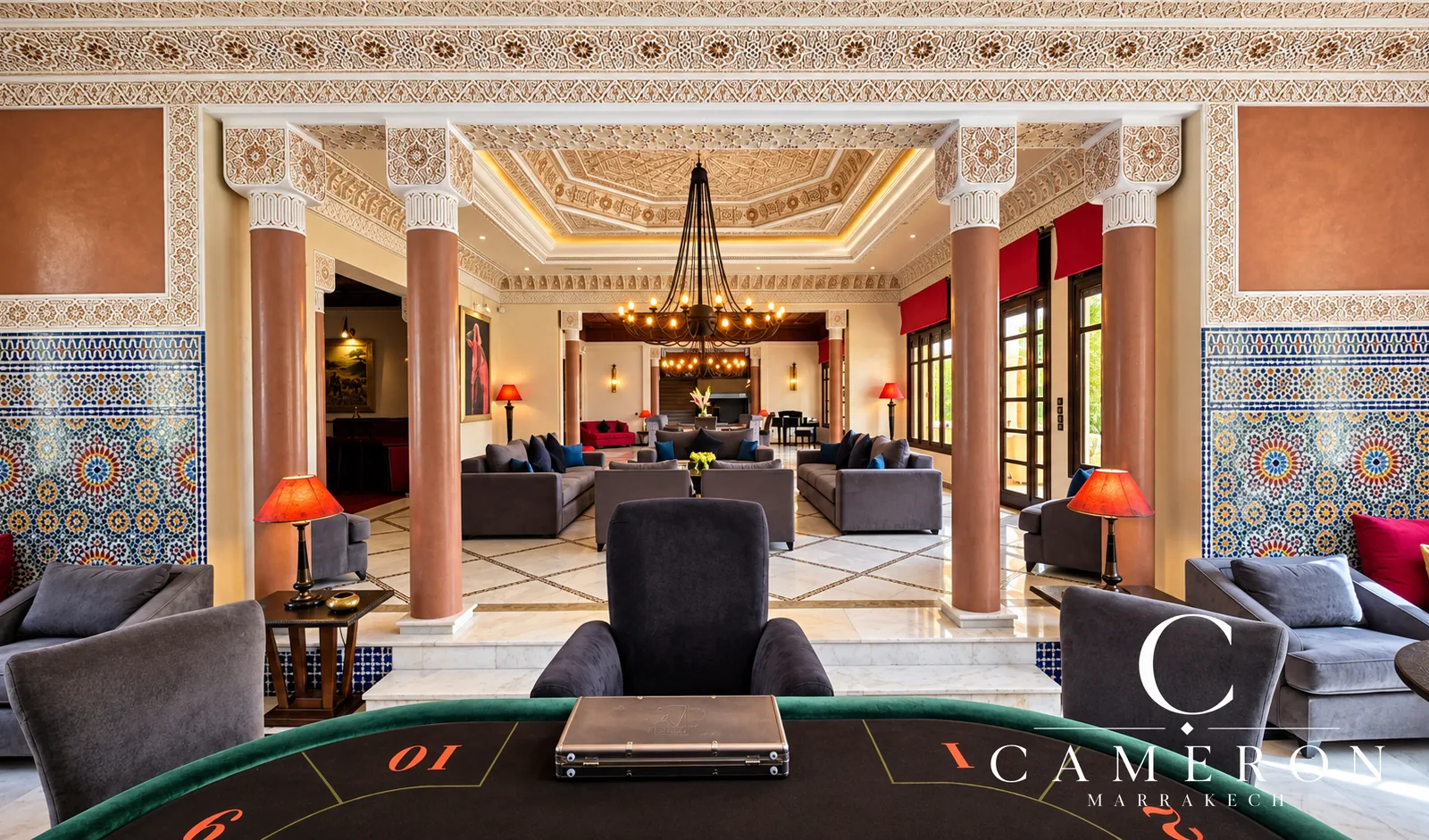 Historic, licensed palace – Palmeraie’s ‘Golden Triangle’, Marrakech