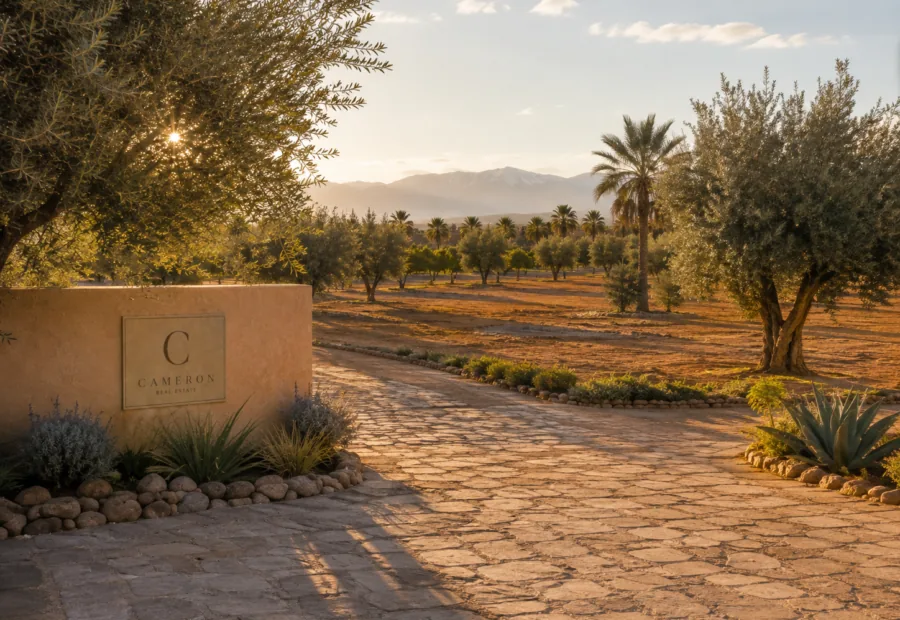 Terrain constructible de 1 hectare à vendre dans la Palmeraie de Marrakech