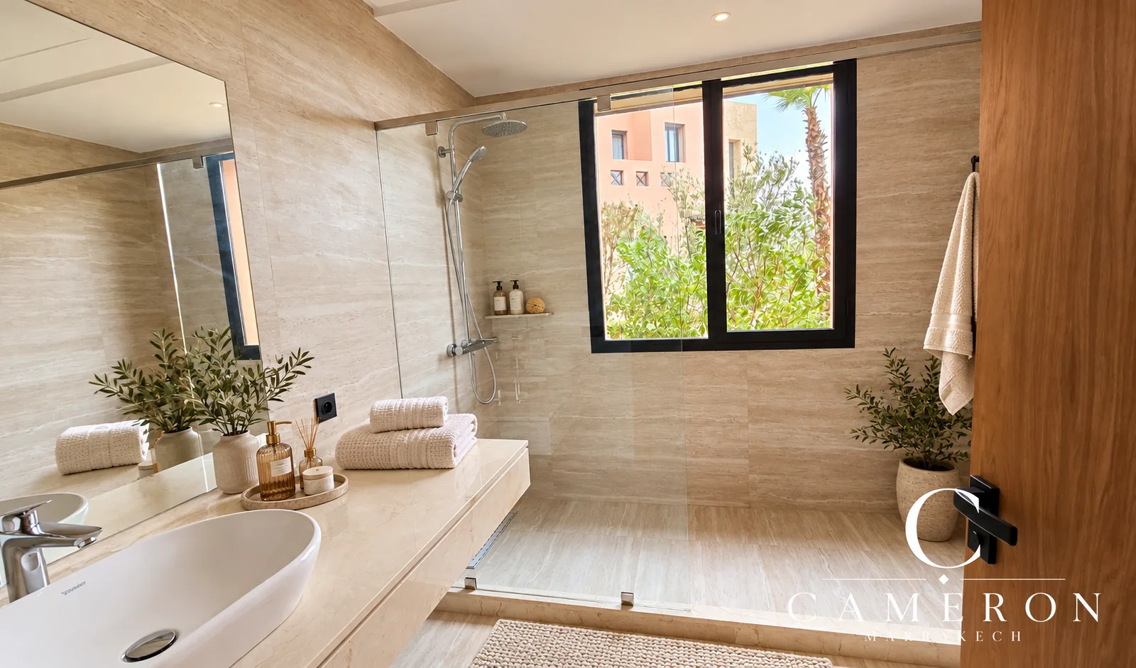 New three-sided villa with terraces in a gated estate with a swimming pool – Palmeraie, Marrakech
