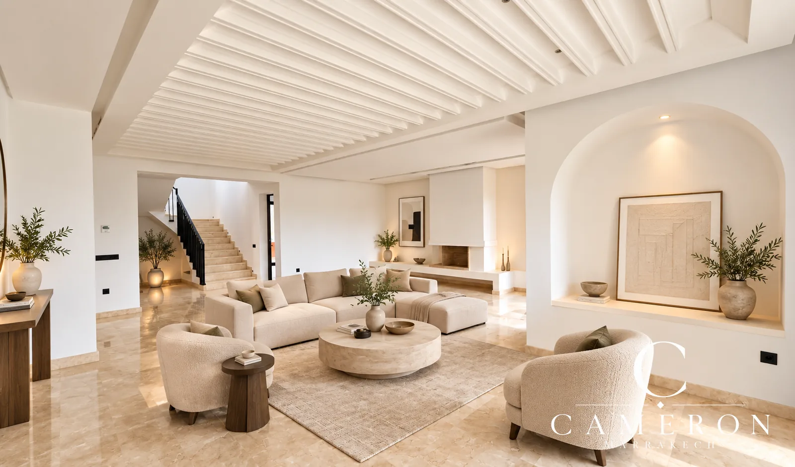 Villa 3 chambres à louer dans la Palmeraie de Marrakech – Domaine avec piscine