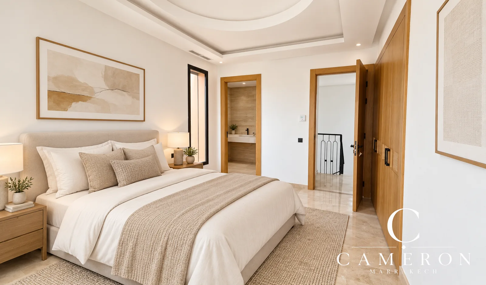 Villa 3 chambres à louer dans la Palmeraie de Marrakech – Domaine avec piscine