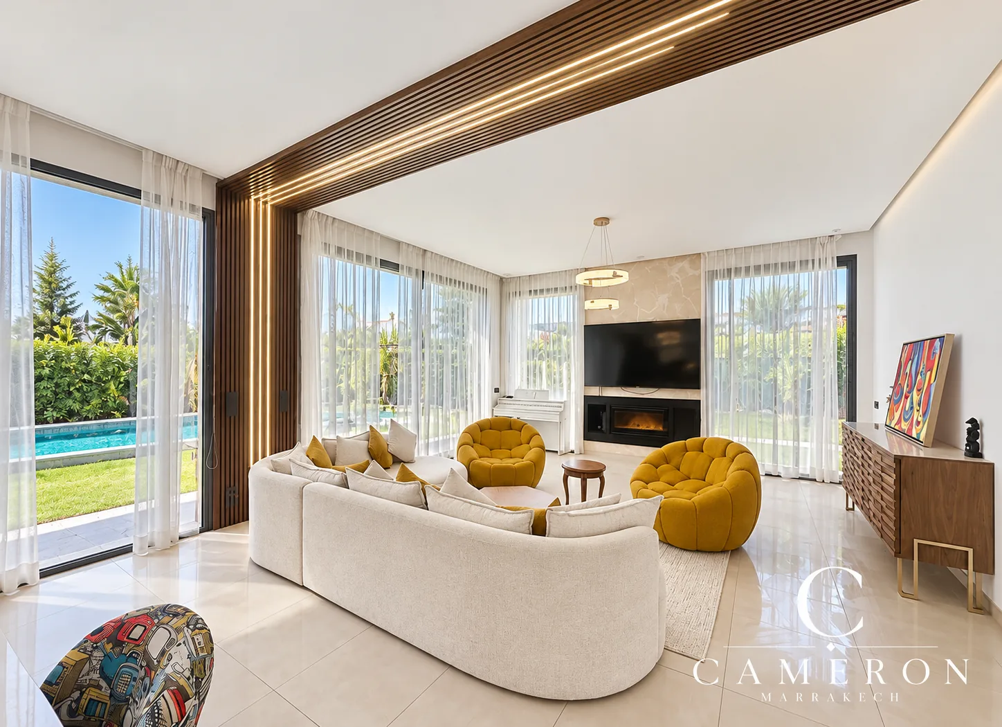 Contemporary furnished villa with 4 suites and a heated swimming pool – Akenza Golf, Marrakech