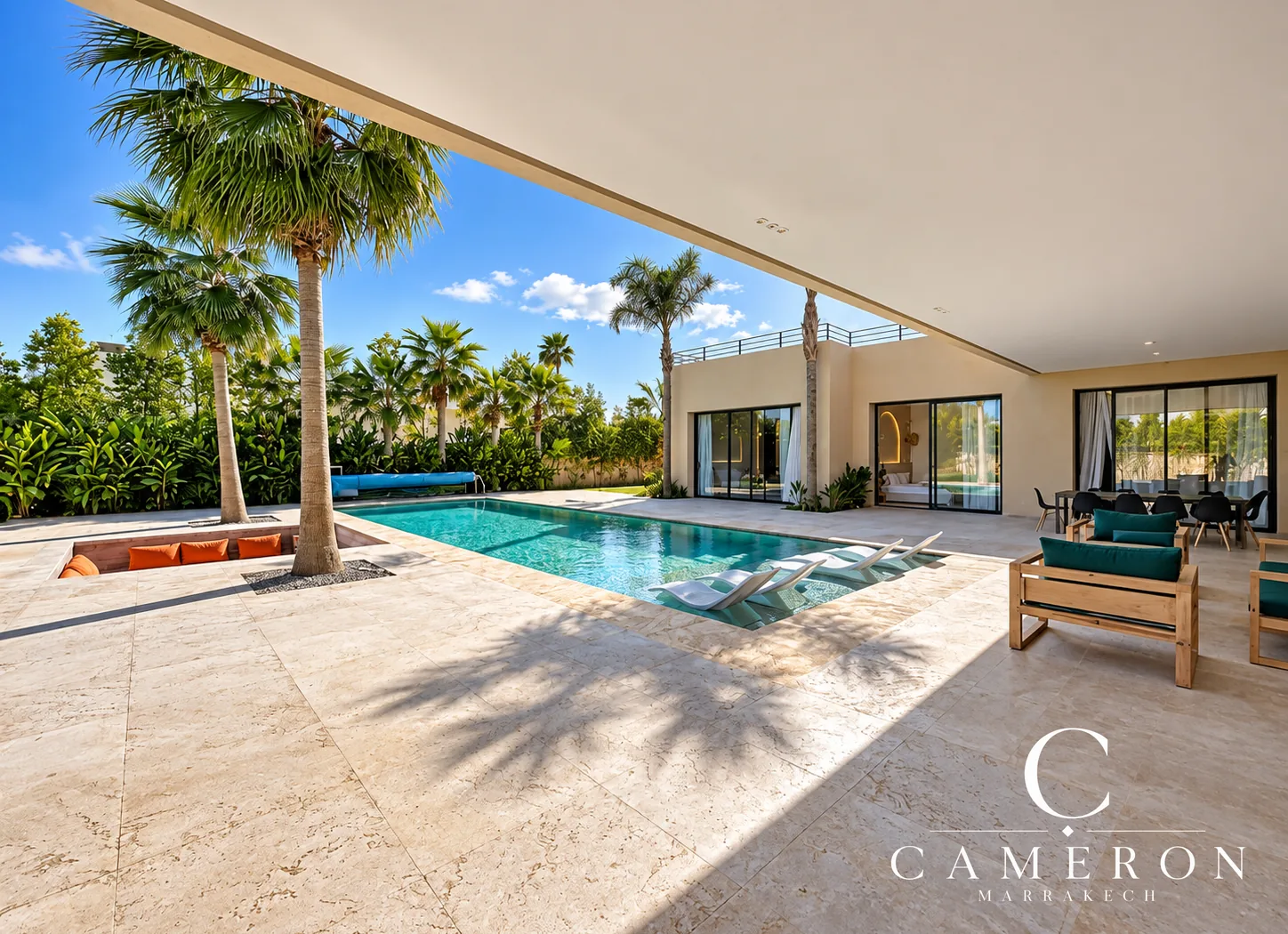 Single-storey villa with 4 suites, heated swimming pool and views of the Atlas Mountains – Route de l’Ourika, Marrakech