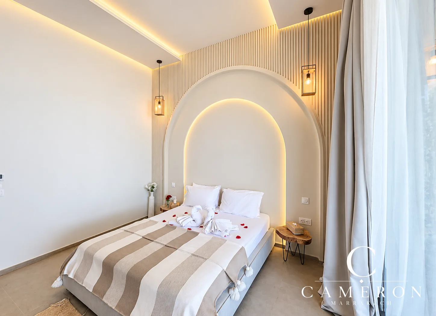 Single-storey villa with 4 suites, heated swimming pool and views of the Atlas Mountains – Route de l’Ourika, Marrakech
