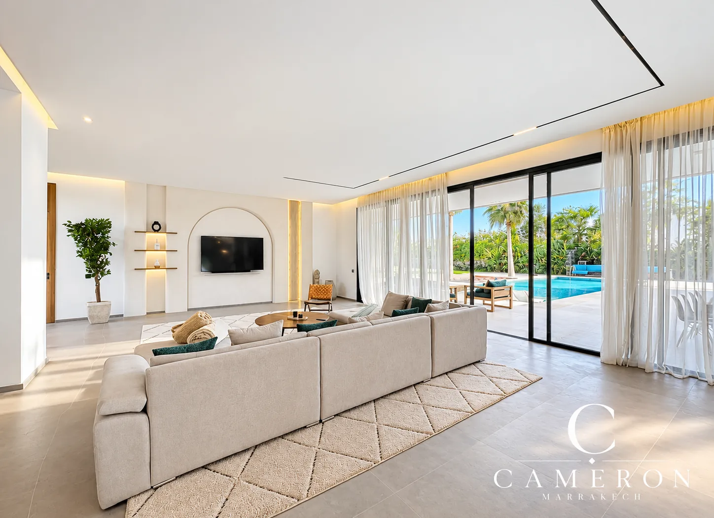 Single-storey villa with 4 suites, heated swimming pool and views of the Atlas Mountains – Route de l’Ourika, Marrakech