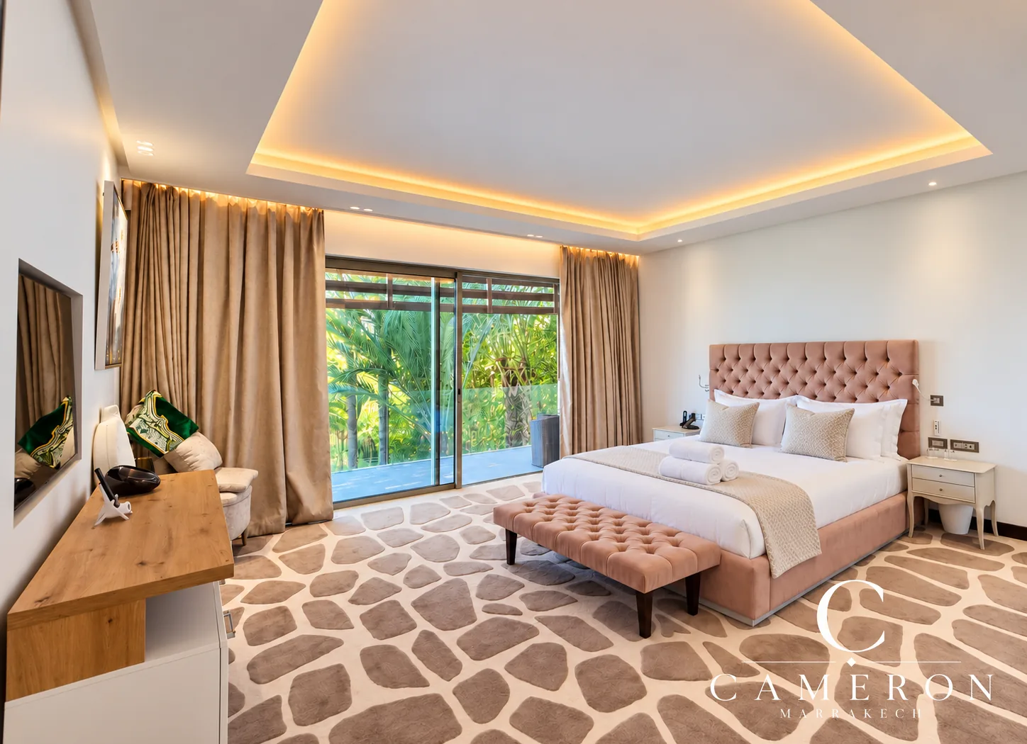 Exceptional villa overlooking the golf course with 6 suites and a private spa – Amelkis, Marrakech
