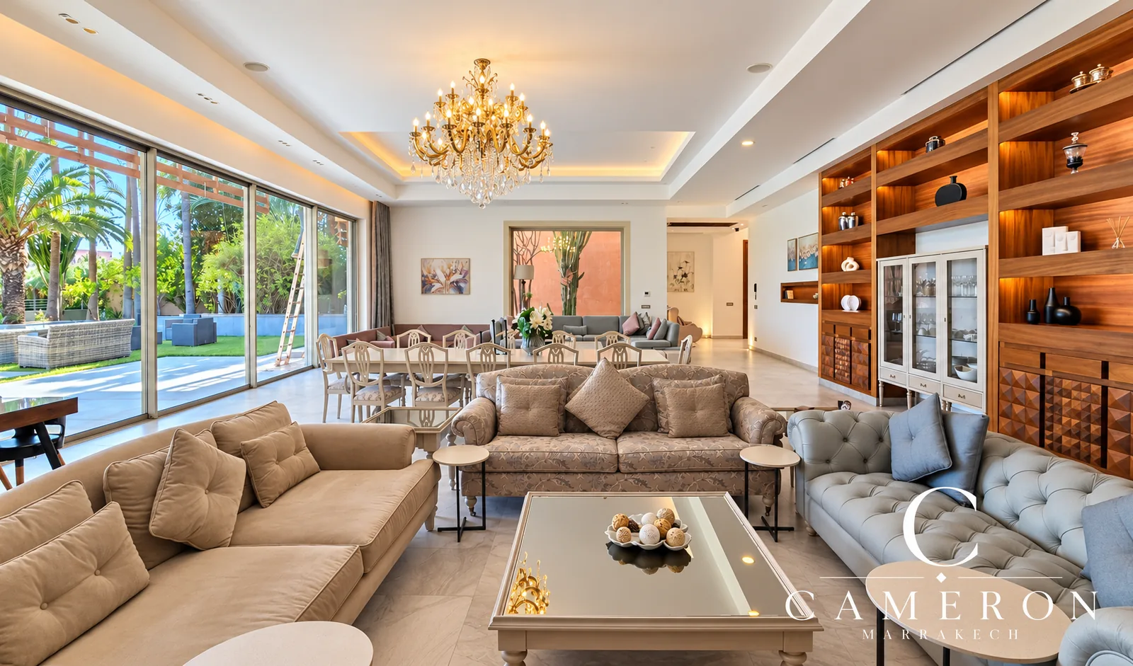 Exceptional villa overlooking the golf course with 6 suites and a private spa – Amelkis, Marrakech
