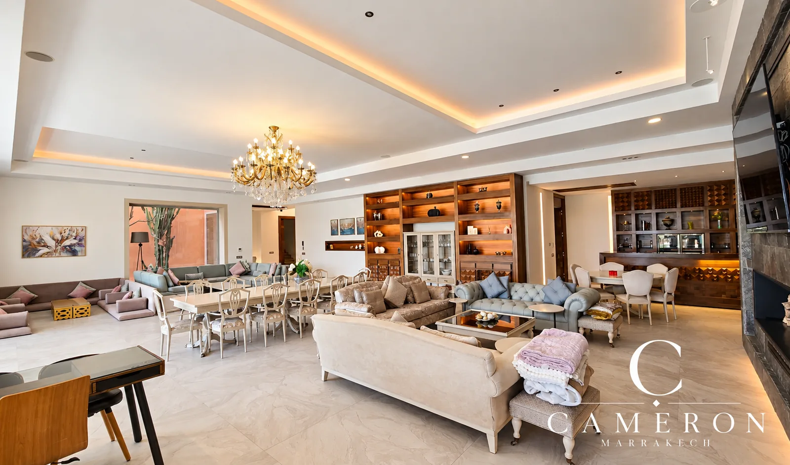 Exceptional villa overlooking the golf course with 6 suites and a private spa – Amelkis, Marrakech