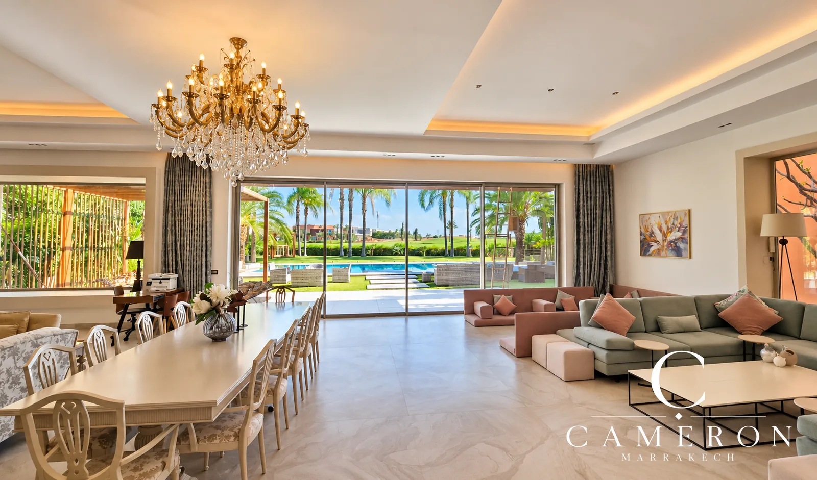 Exceptional villa overlooking the golf course with 6 suites and a private spa – Amelkis, Marrakech