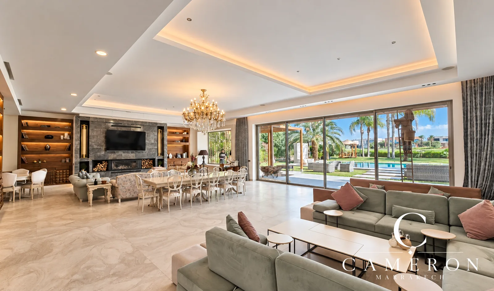 Exceptional villa overlooking the golf course with 6 suites and a private spa – Amelkis, Marrakech