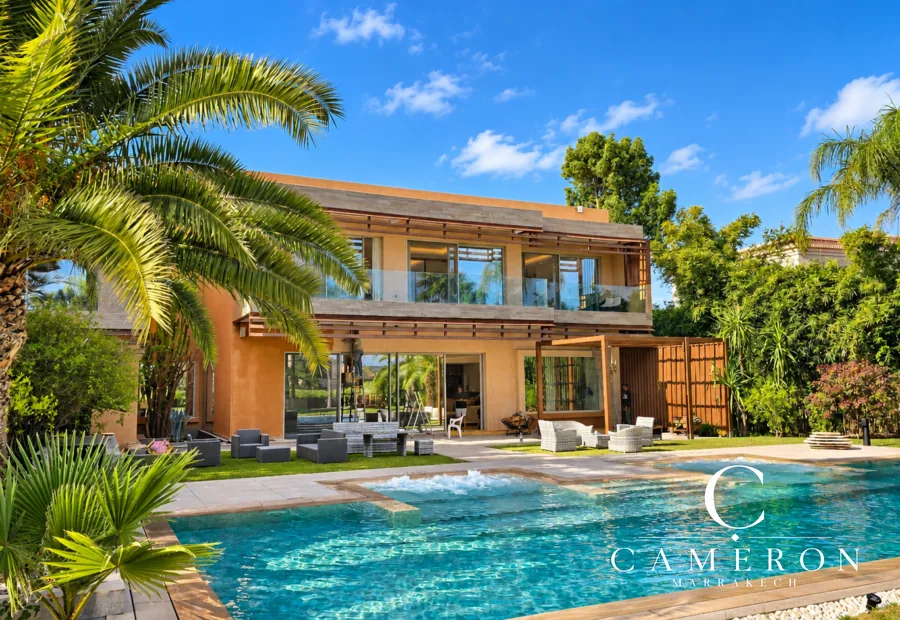 Villa d’exception en front de golf avec 6 suites et spa privé – Amelkis, Marrakech