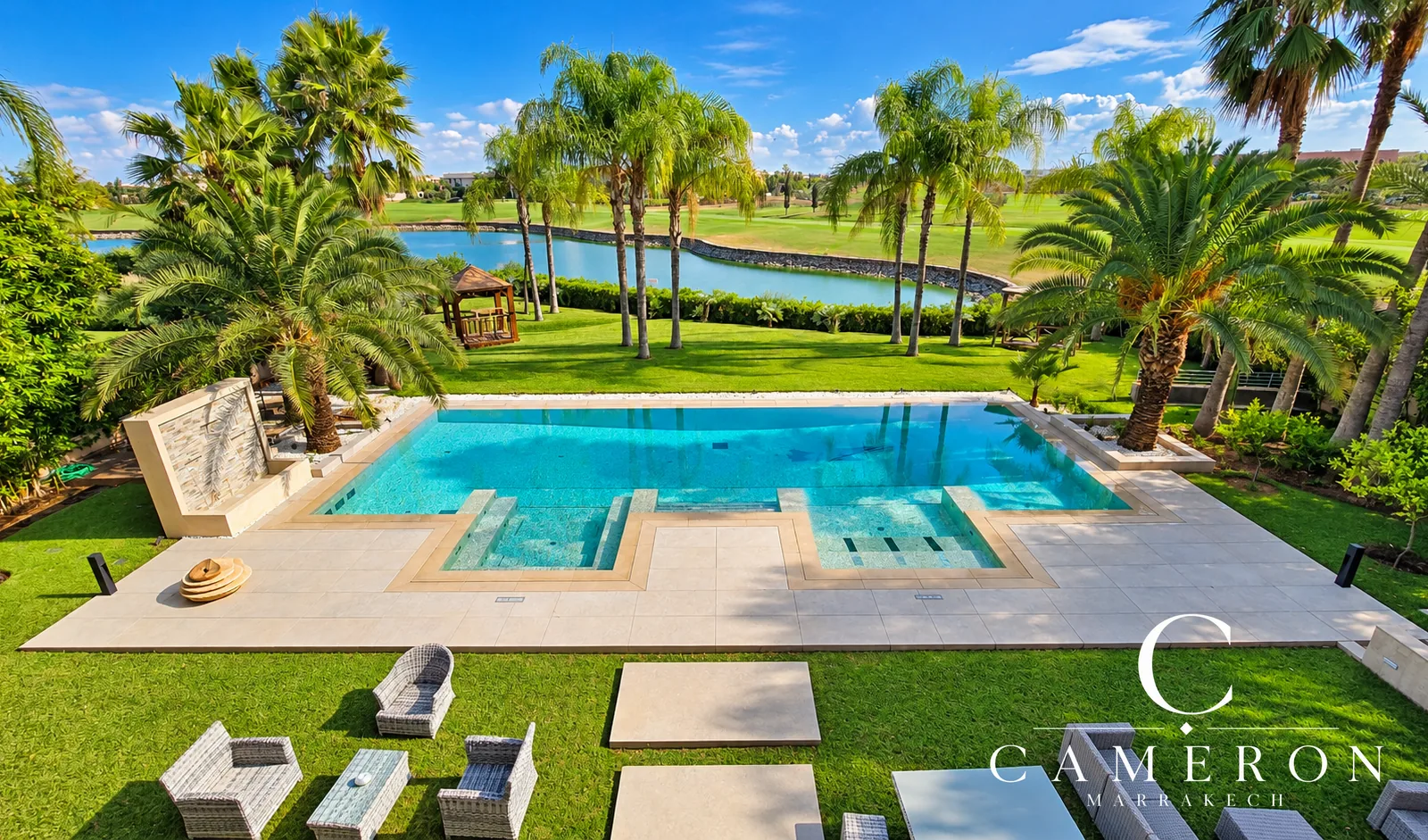 Exceptional villa overlooking the golf course with 6 suites and a private spa – Amelkis, Marrakech