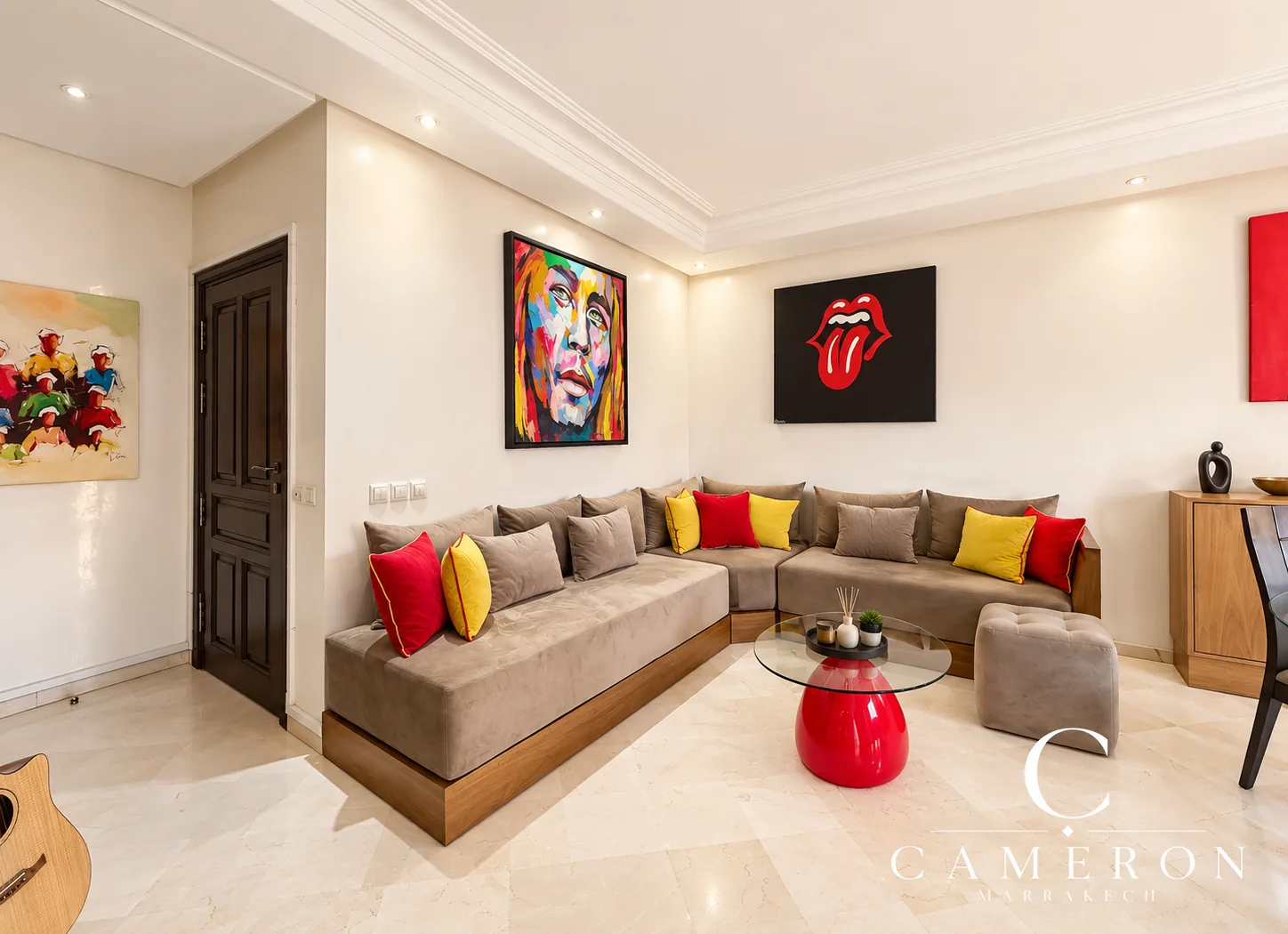 Appartement 2 chambres, 5e étage avec terrasse et piscine sur le toit – Hypercentre Guéliz, Marrakech
