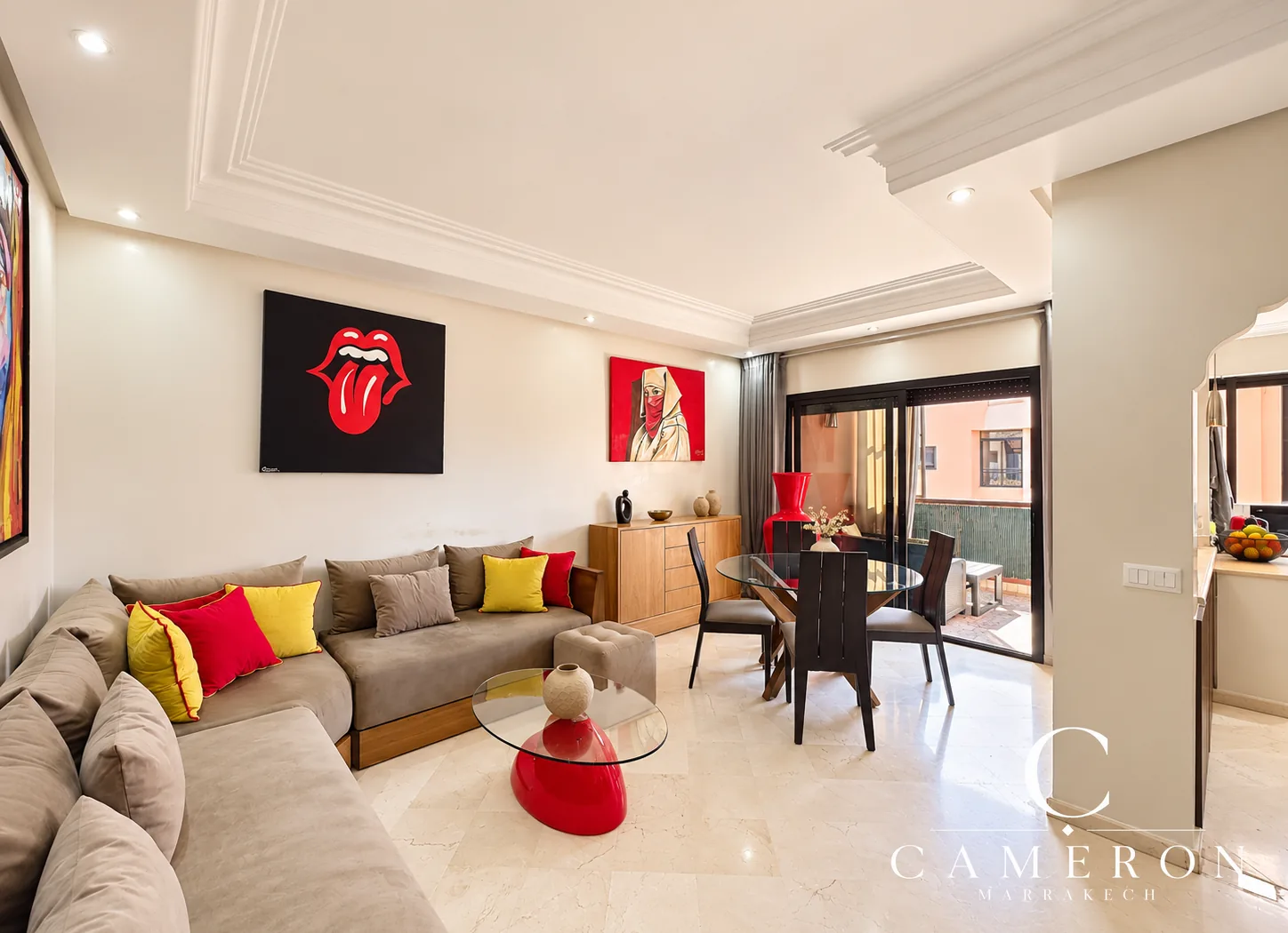 Appartement 2 chambres, 5e étage avec terrasse et piscine sur le toit – Hypercentre Guéliz, Marrakech