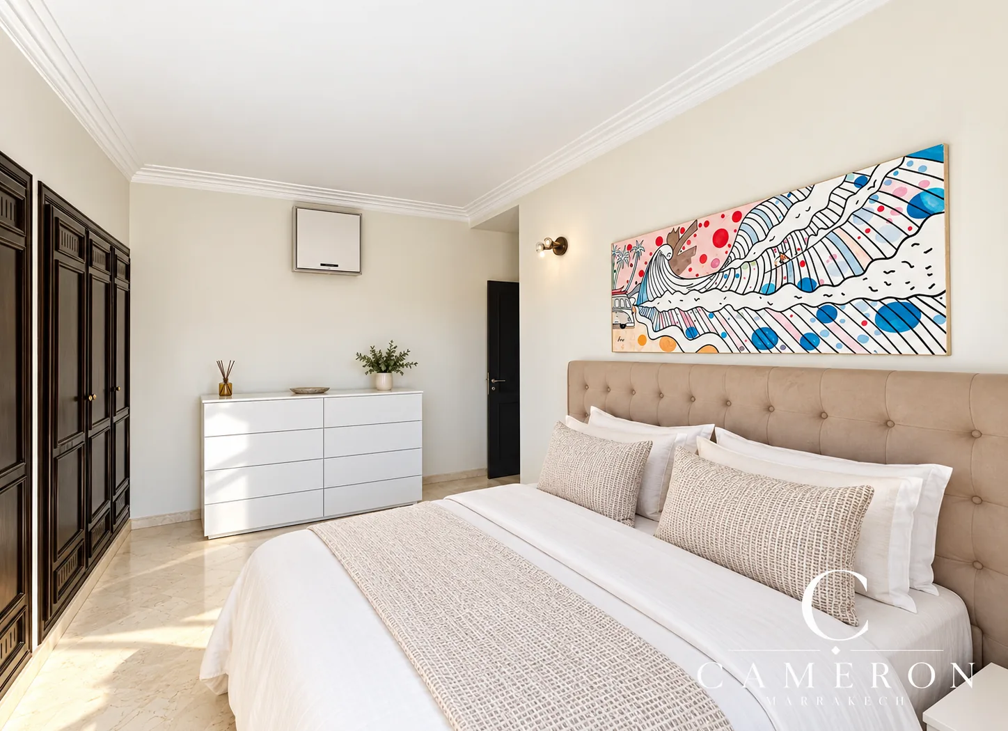 Appartement 2 chambres, 5e étage avec terrasse et piscine sur le toit – Hypercentre Guéliz, Marrakech