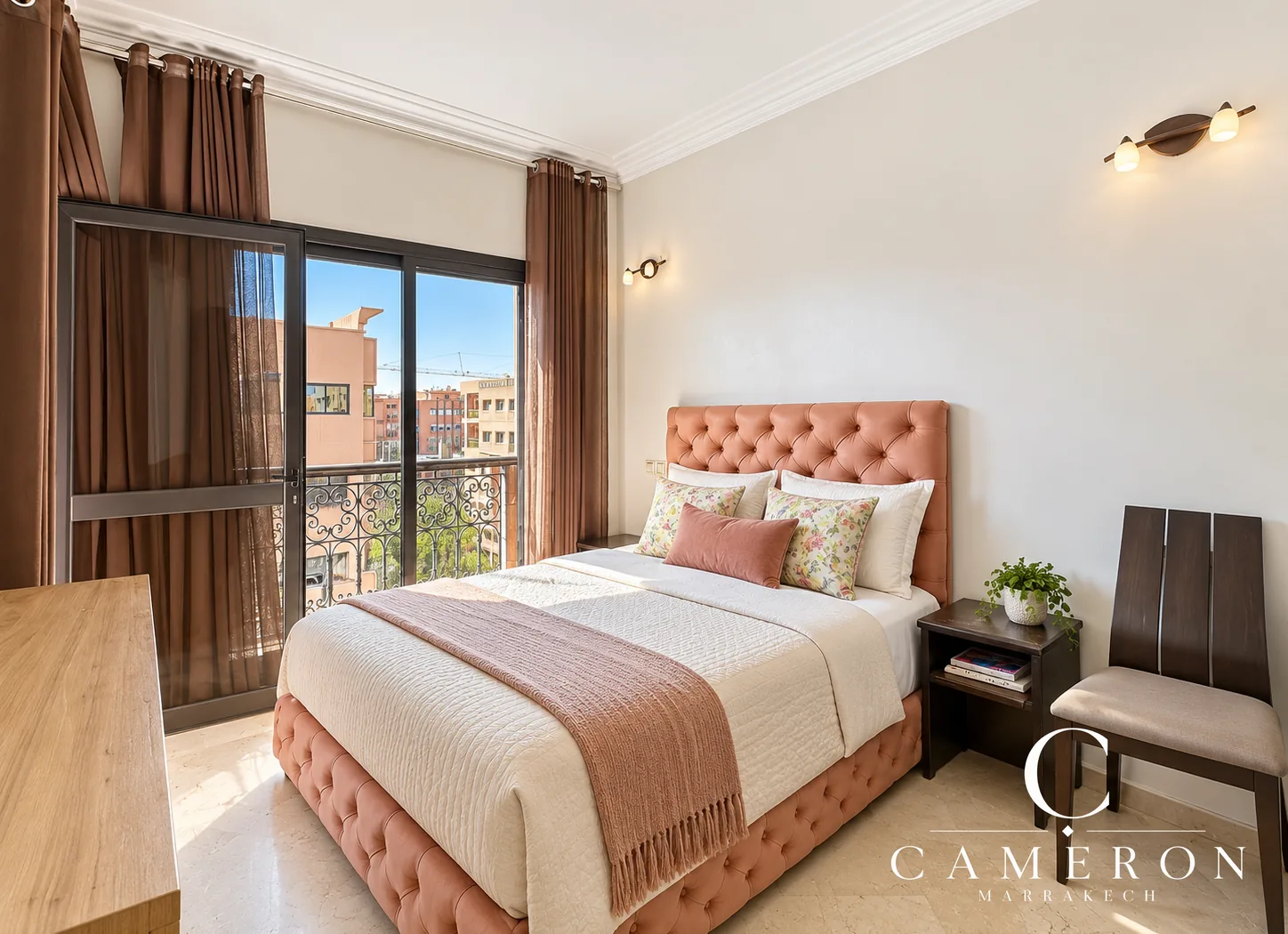 Appartement 2 chambres, 5e étage avec terrasse et piscine sur le toit – Hypercentre Guéliz, Marrakech