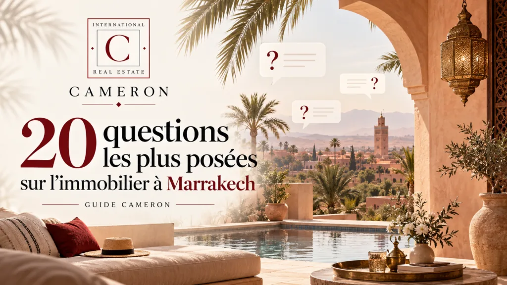 Immobilier à Marrakech : les 20 questions les plus fréquentes en 2026